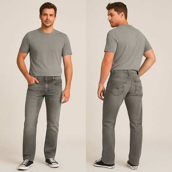 GUESS ⭐ Men’s Vintage Cliff Relaxed Bootcut Jeans 👖 | Size 34x30 - Picture 4 of 16